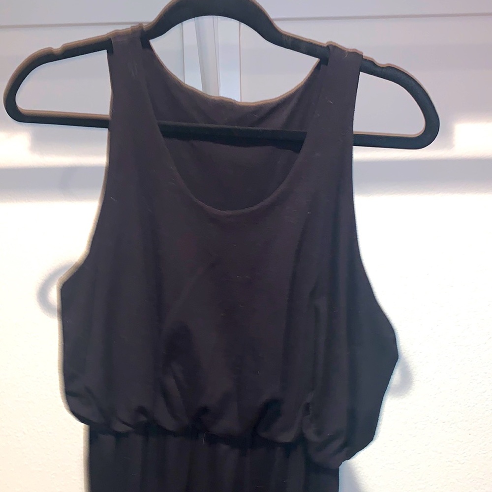 Black maxi dress